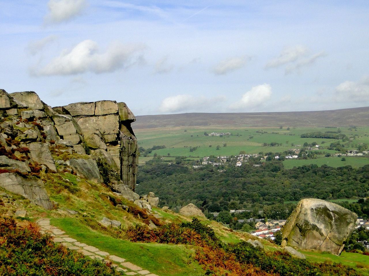 Image may contain: Field, Grassland, Cliff, Building, Bunker, Landscape, Countryside, Plateau, Scenery, Outdoors, Nature