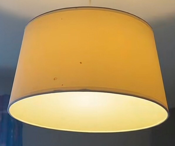 The lampshade was also marked.