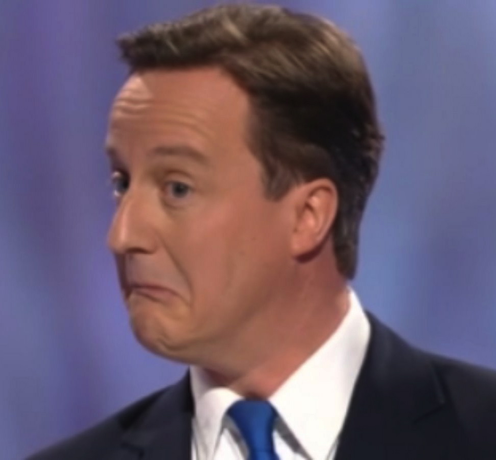 David Cameron the mask slips
