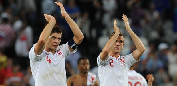 Stevie G cheering on ATB from the sidelines