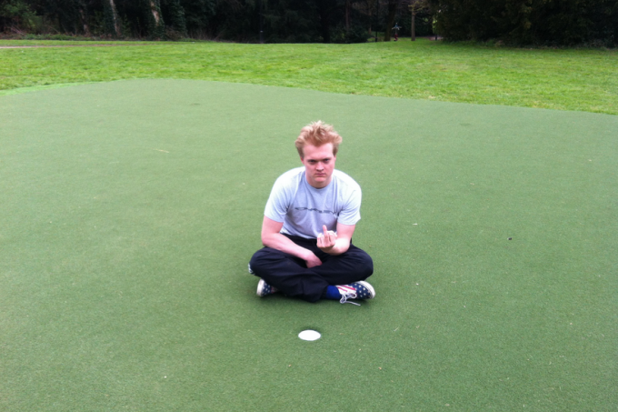 Take that golf ball fondlers