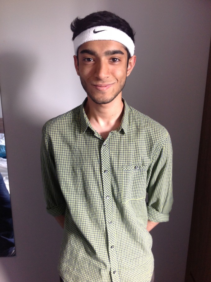 G with his cheeky headband
