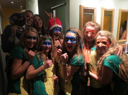 Netball smashed it dressed as Teenage Mutant Ninja Turtles