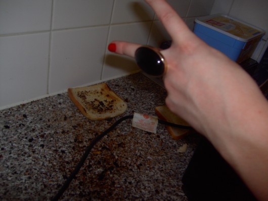 Making toast drunk is always going to end messily