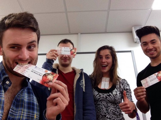 This year's AU committee successfully seducing students into buying the tickets.