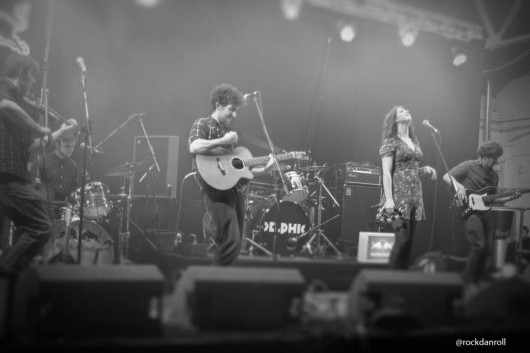The band take the stage at Sound City