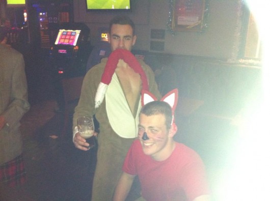 One fox down...