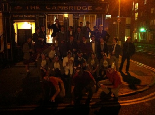 Team photo at the start of the night