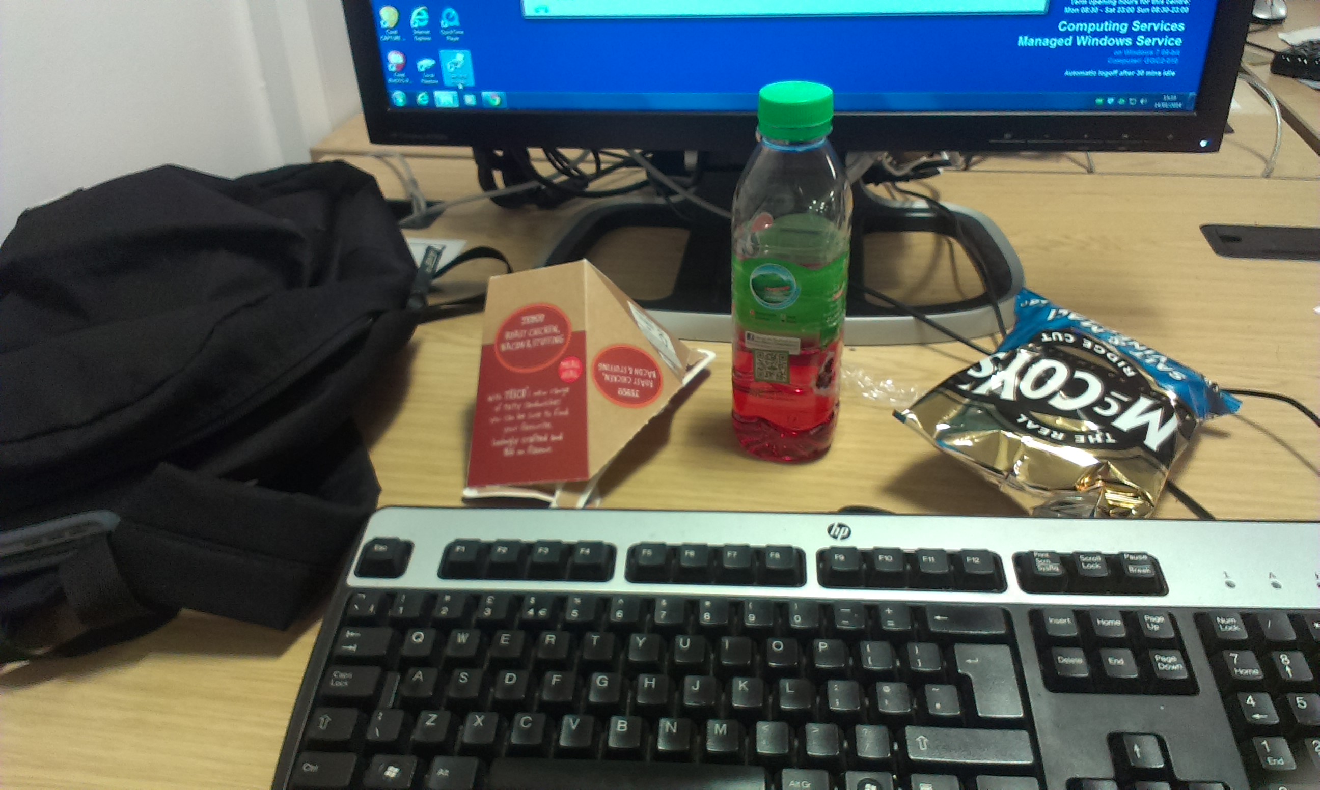 You can’t revise with all those empty crisp packets on your desk.