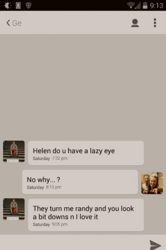 Who in their right mind would go out with this wanker?