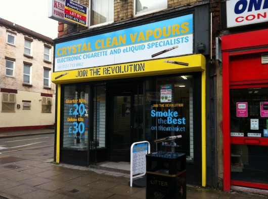 The first e-cigarette shop on Smithdown Road opened last year.