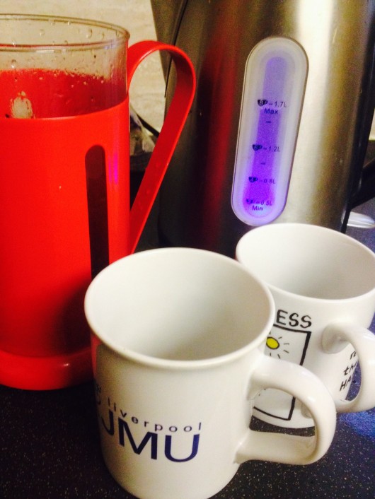 A JMU mug will remind you of where you would've ended up without revision