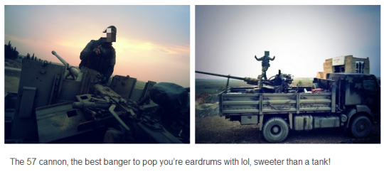 Raoufi regularly posted pictures from the conflict on his Tumblr blog