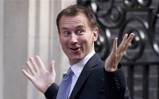 Jeremy Hunt is the Conservative minister in charge of the NHS. 