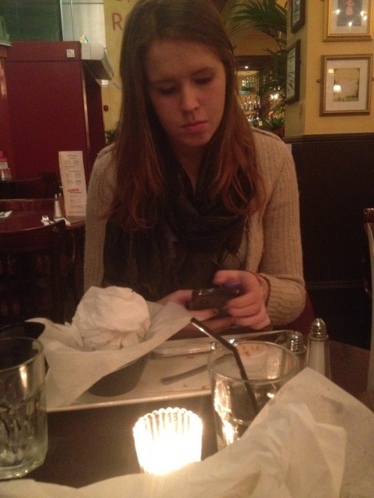 Her date must have been a real bore