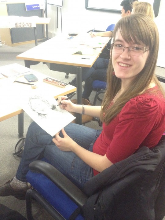 Diana, vet student first, artist second
