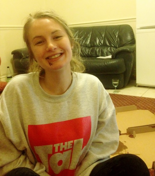 It was nice to have something on my face again... even chocolate