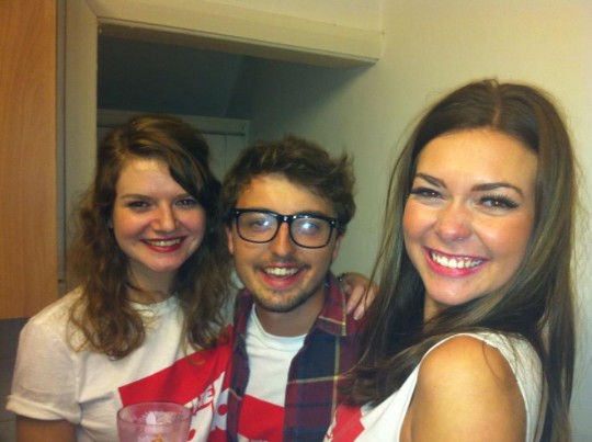 Our former Culture ed, Becky Martin, with Deputy ed Sam Spencer and Co-editor Catherine Reid.
