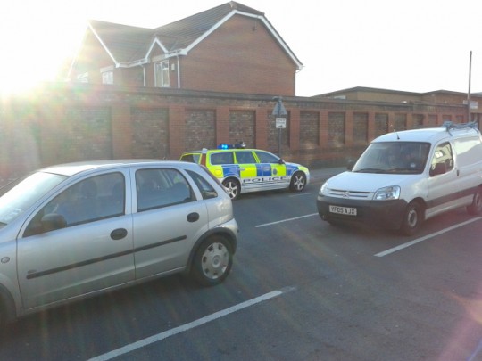 Police at the seen