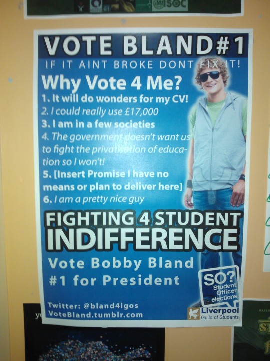 Epitomising student indifference