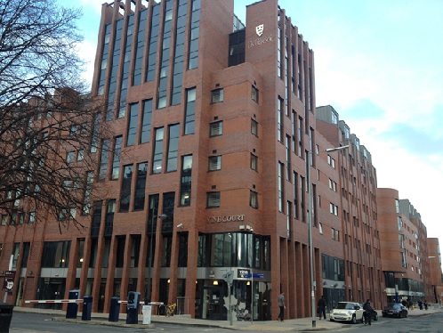 Vine Court halls are just a short walk away from the incident