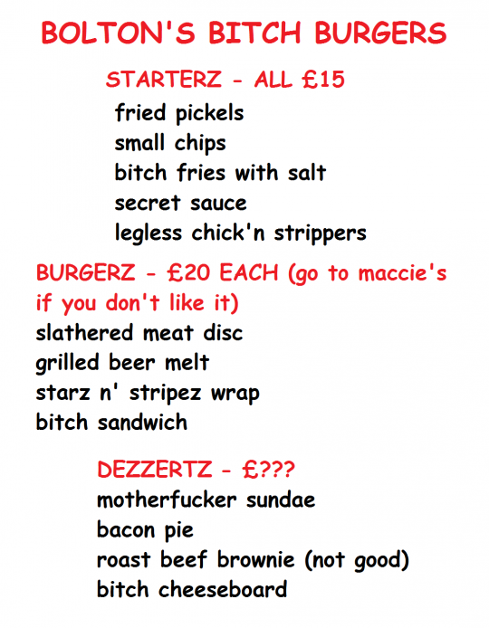 final menu