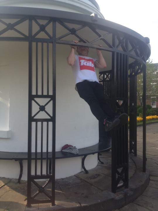 Pull up your socks and get hench during your break