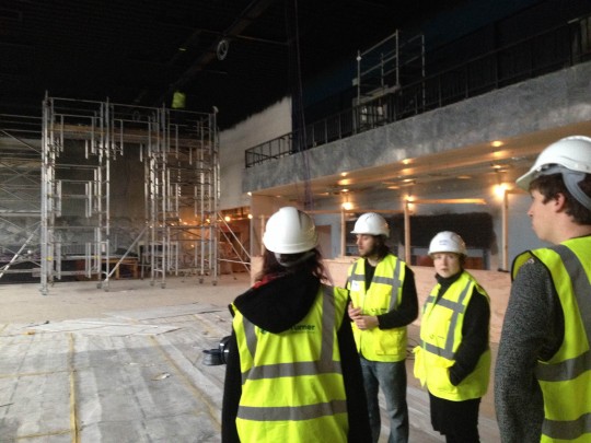 The Mountford Hall at the end of January - clearly with a lot of work left to do