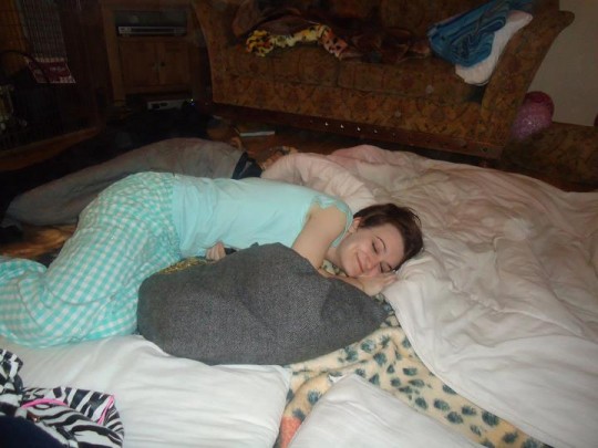 Finally, it's bed time. Zzzz.
