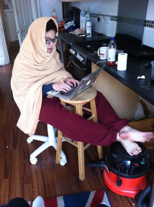 The Blanket-shawl is a Hermits weapon of choice