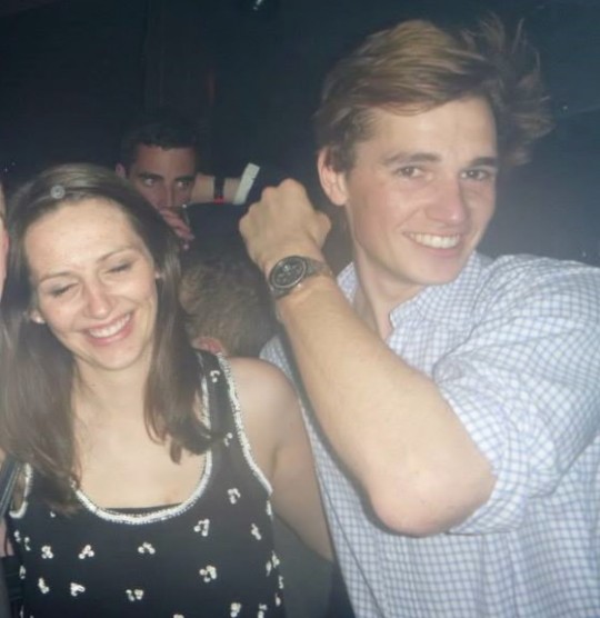 Chris showing off his beloved on a night out