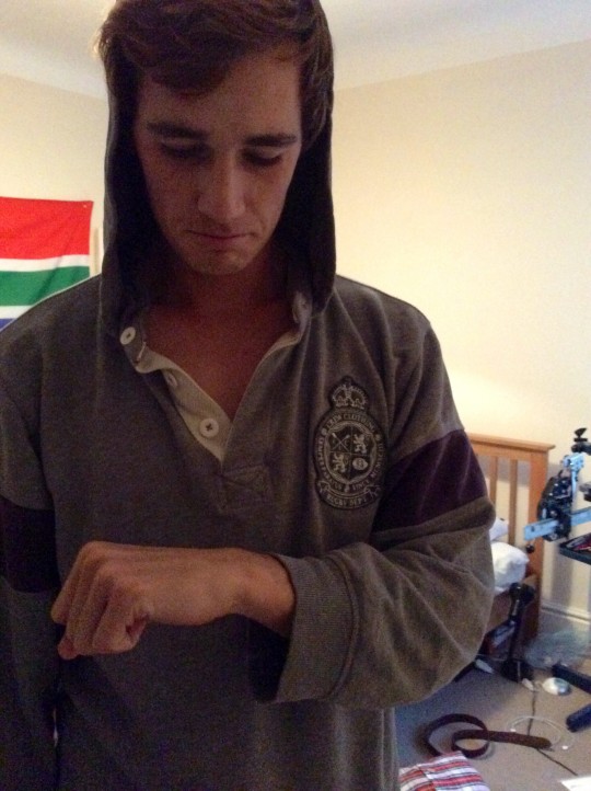 Mourning the loss of his watch but nothing else