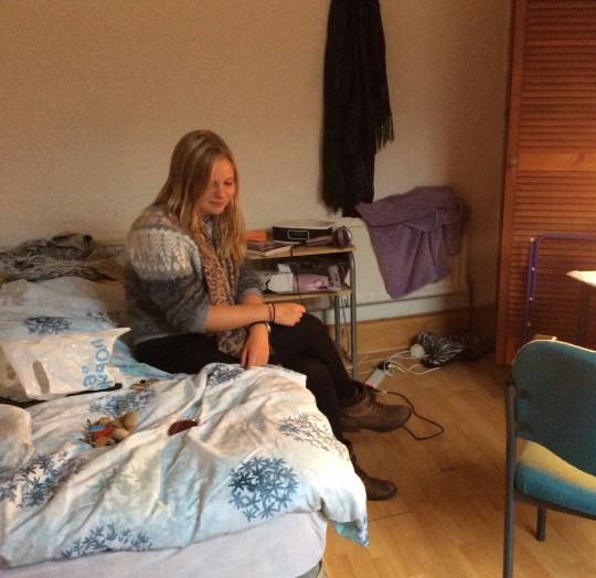 Emily claimed her room was still a mess from incident