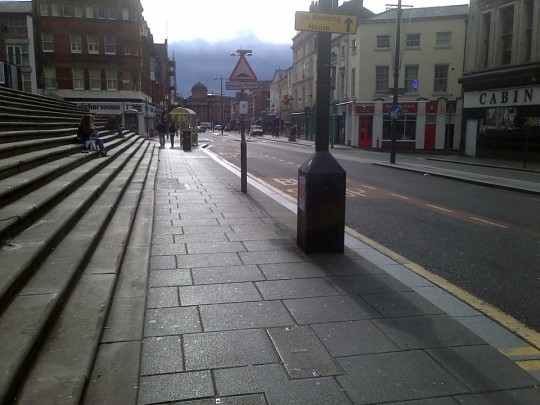The bombed out church, famous taxi stop