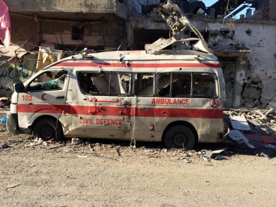 destroyed ambulancecheck