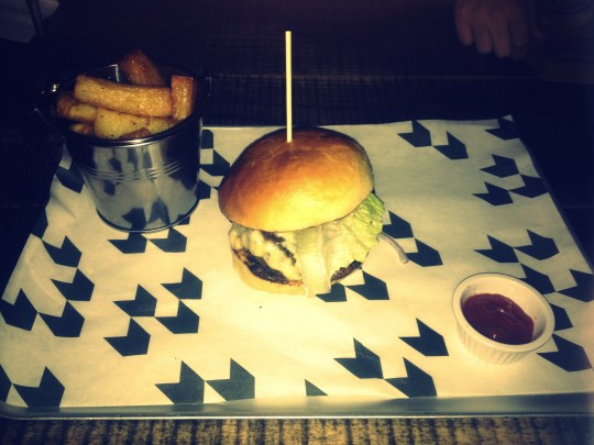 Simple yet very effective cheese burger. Brioche buns and that, though.