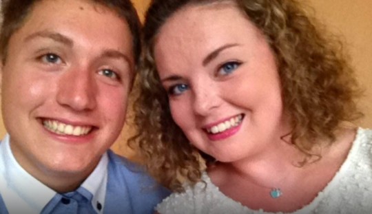 Thomas with his girlfriend