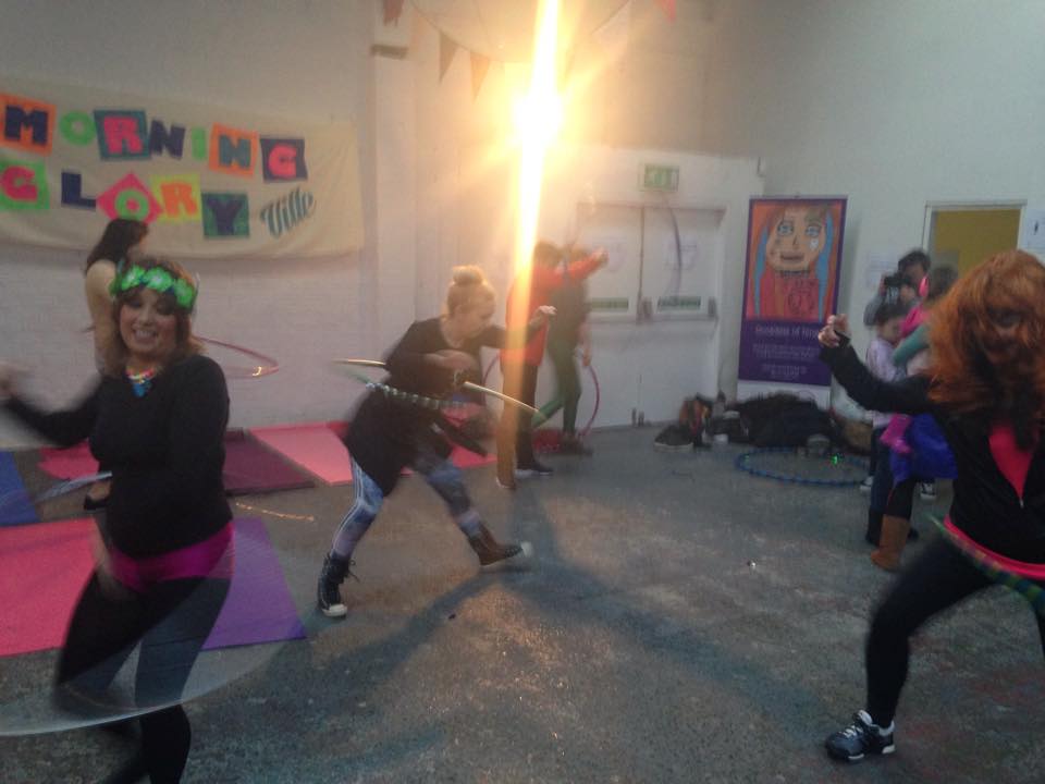 Hula hooping honeys 