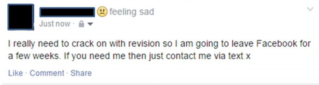 facebook status