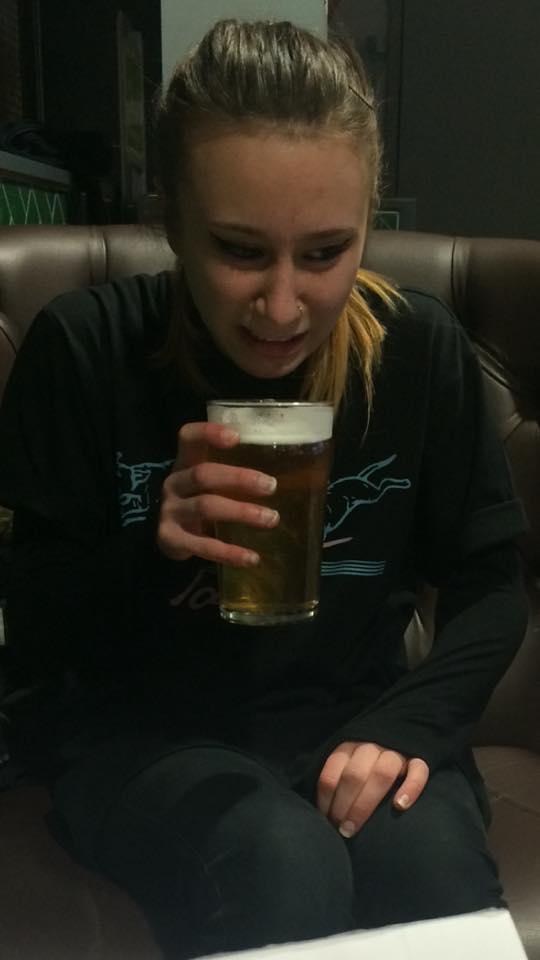 Marisa hating on the ale
