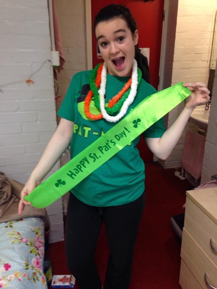 An Irish gal through and through 