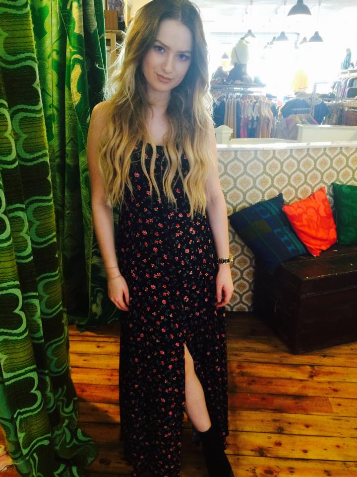 Floral ditzy-print dress, £28