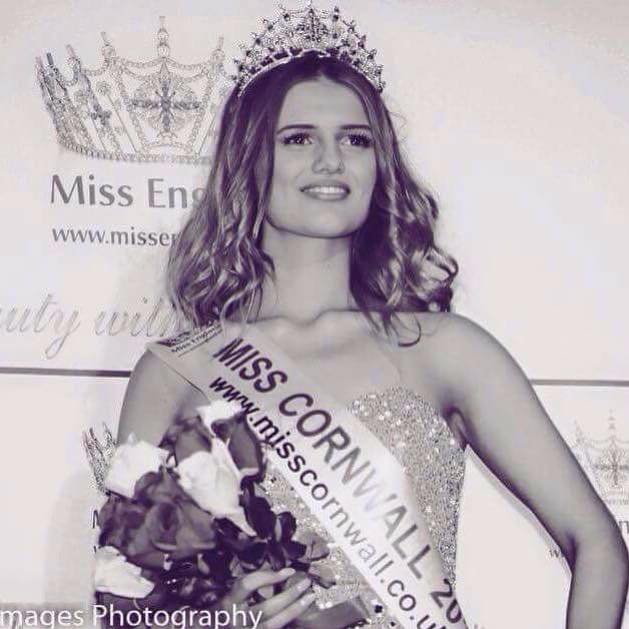 Briony-mae was crowned Miss Cornwall 2015