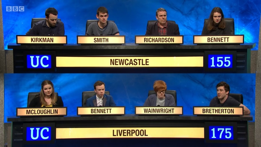 Bretherton's face sums up everyone's reactions when watching University Challenge