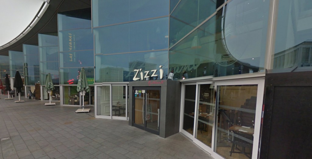 The restaurants are next to eachother
