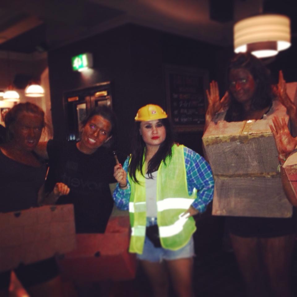 builders and bricks
