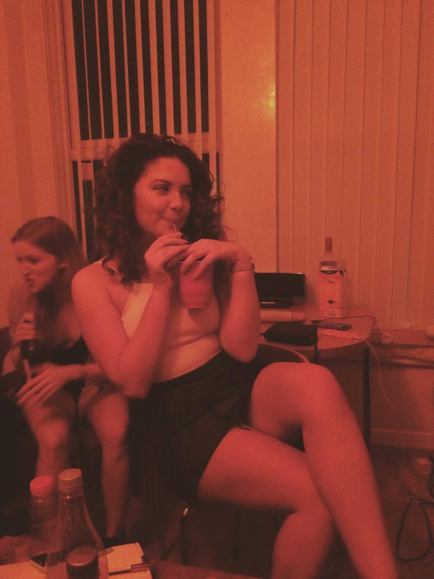You can't help but look cute when drinking Cava
