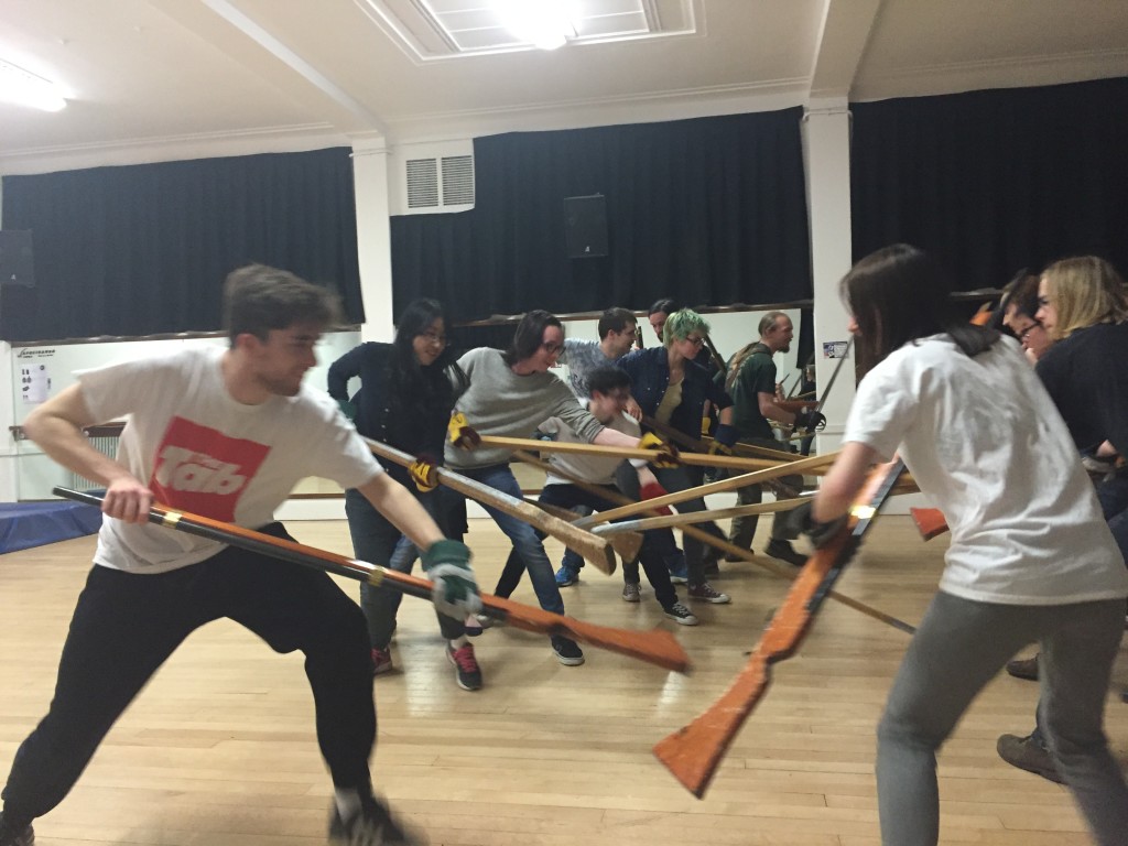 tab tries reenactment max marisa fight guns musket