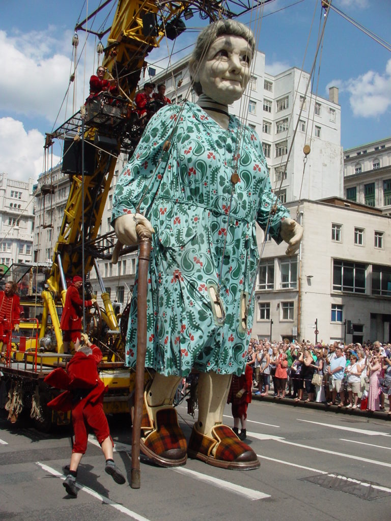 The Grandmother at the Liverpool Giants event in 2014