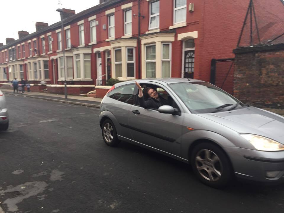driving car smithdown lawrence road thornycroft